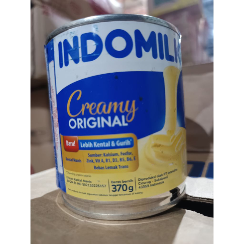 Susu Kental Manis Indomilk Kaleng 370g Indomilk Kaleng Putih Coklat