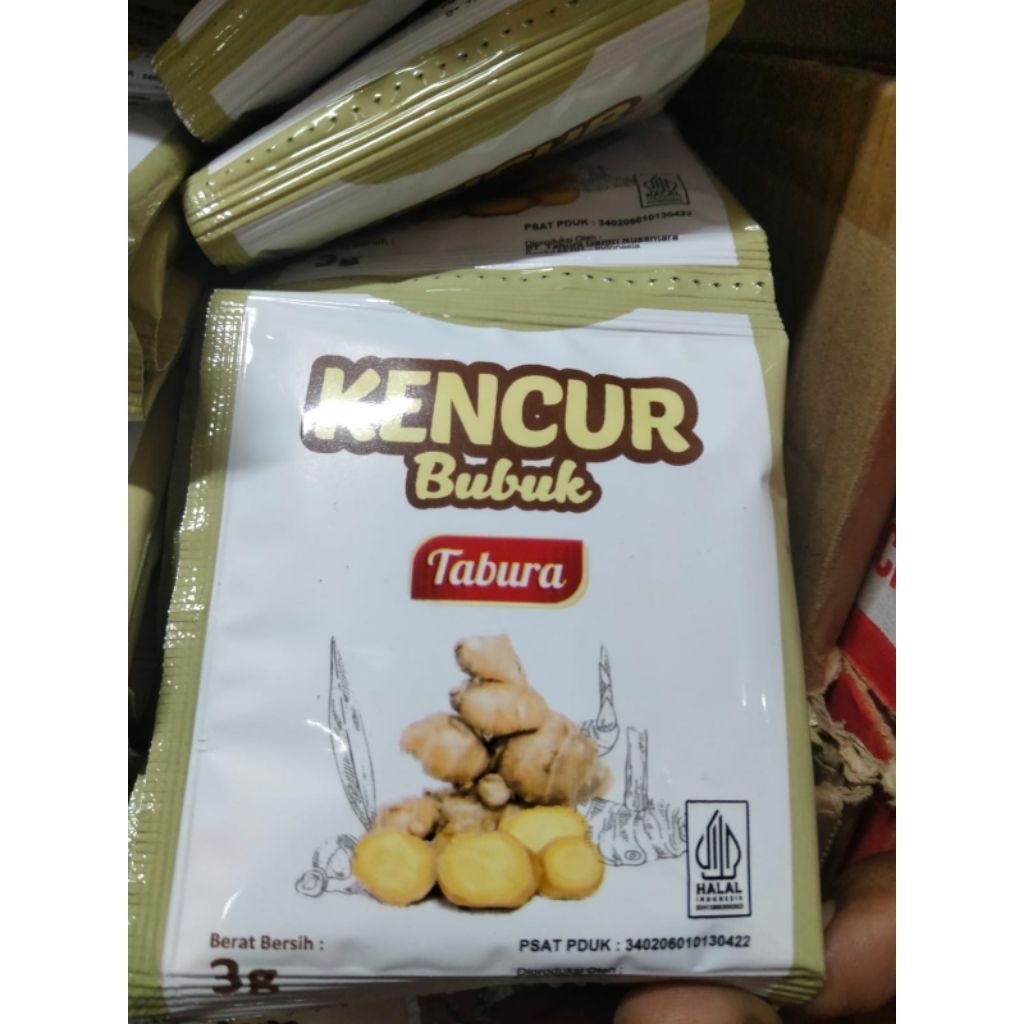 Kencur Bubuk Tabura 3 gr renteng 12 Sachet