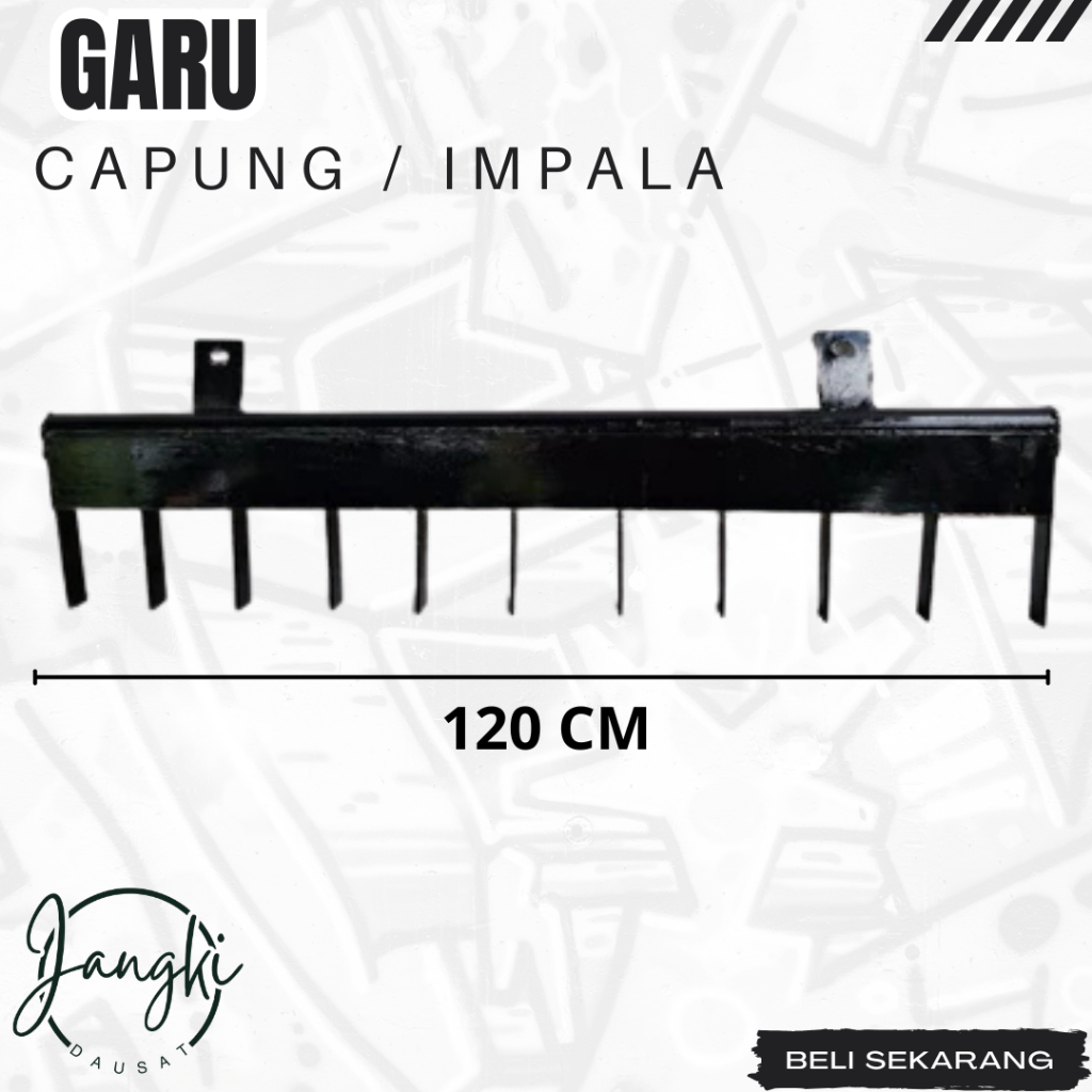 Garu Traktor Impala & Capung Sawah Panjang 120 cm