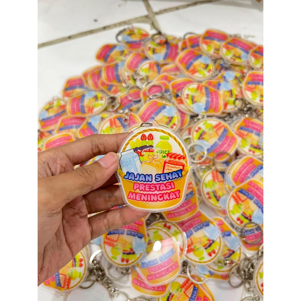 Gantungan Kunci Akrilik Custom Gantungan Kunci SATUAN Ganci Satuan