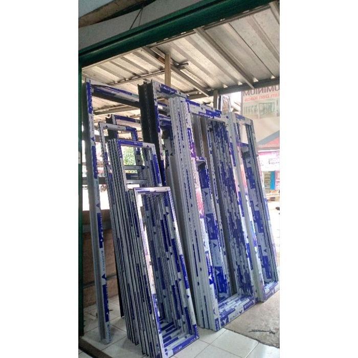 kusen pintu aluminium 3 Inch, ukuran costum, kuat, tahan lama, anti karat, anti karat - coklat, 200 