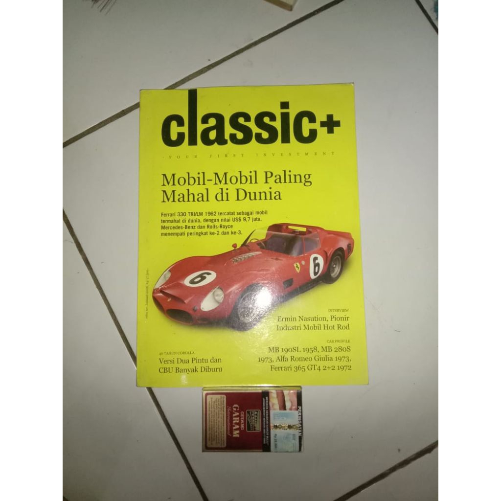 BUKU CLASSIC+, MOBIL MOBIL PALING MAHAL DI DUNIA