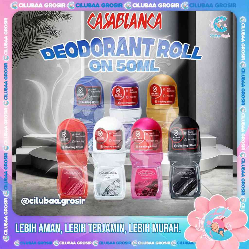 CASABLANCA Deodorant Roll On 50ml || Casablanca Deodorant Anti Perspirant Homme Roll On For Men & Wo