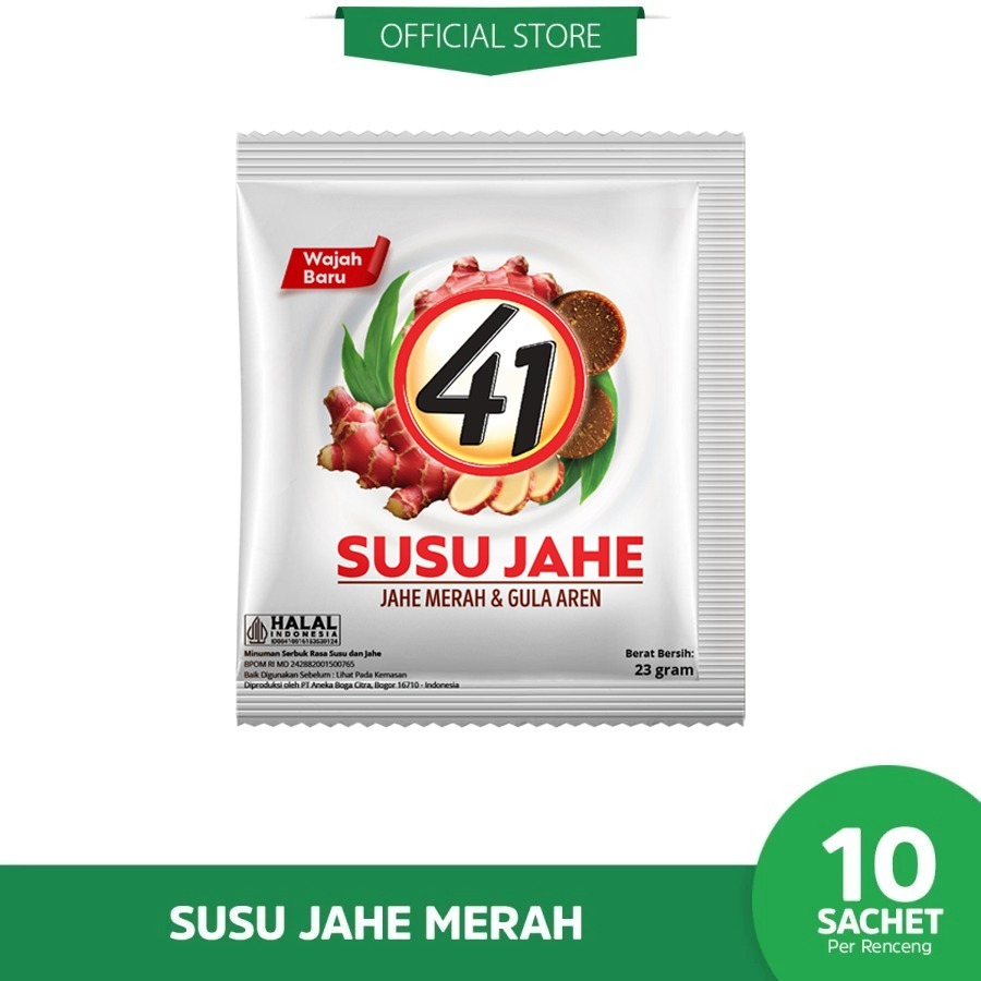 Susu Jahe Merah 41 1 Renceng ( 10 Sachet )