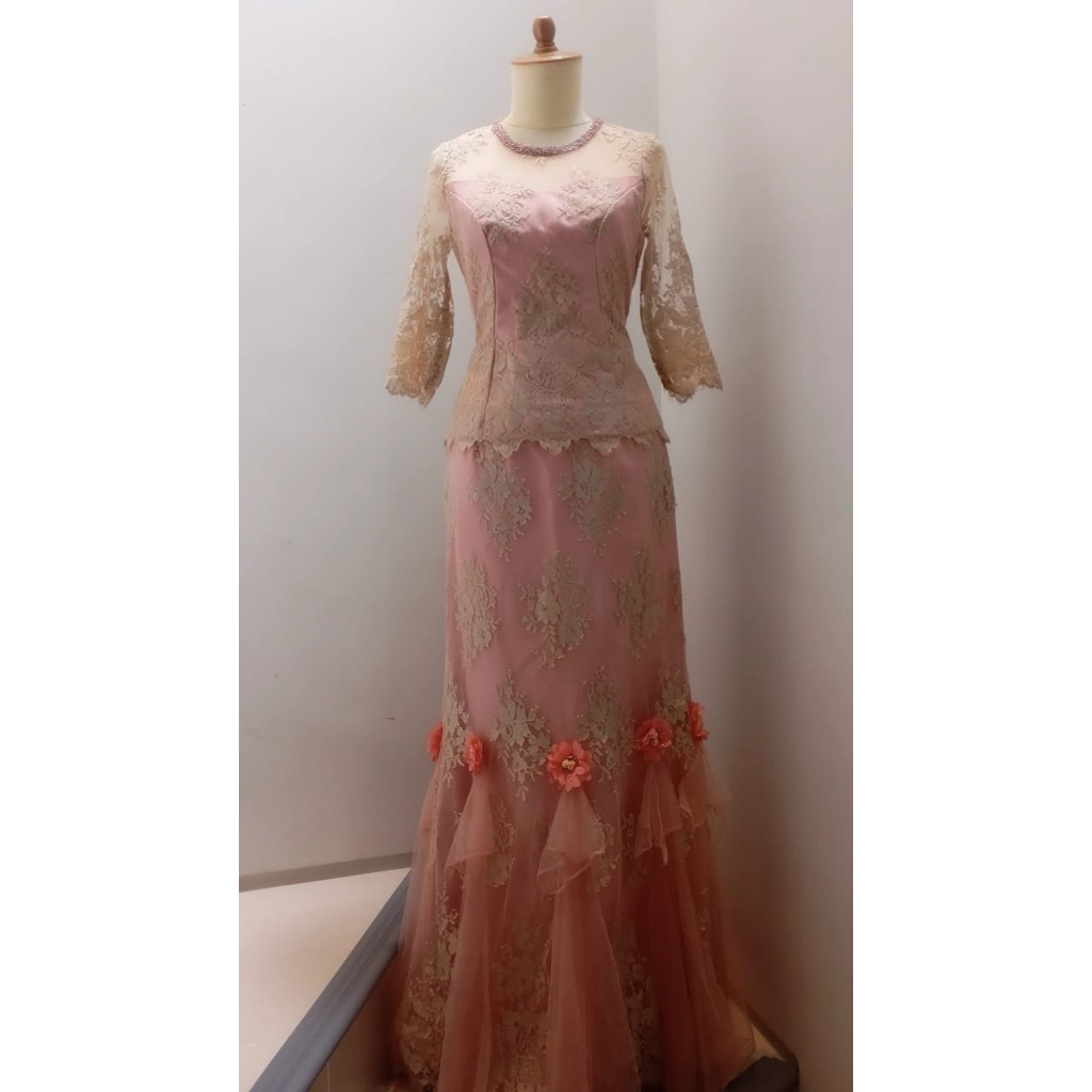 Pre-Loved Set Atasan dan Bawahan Dress Brokat