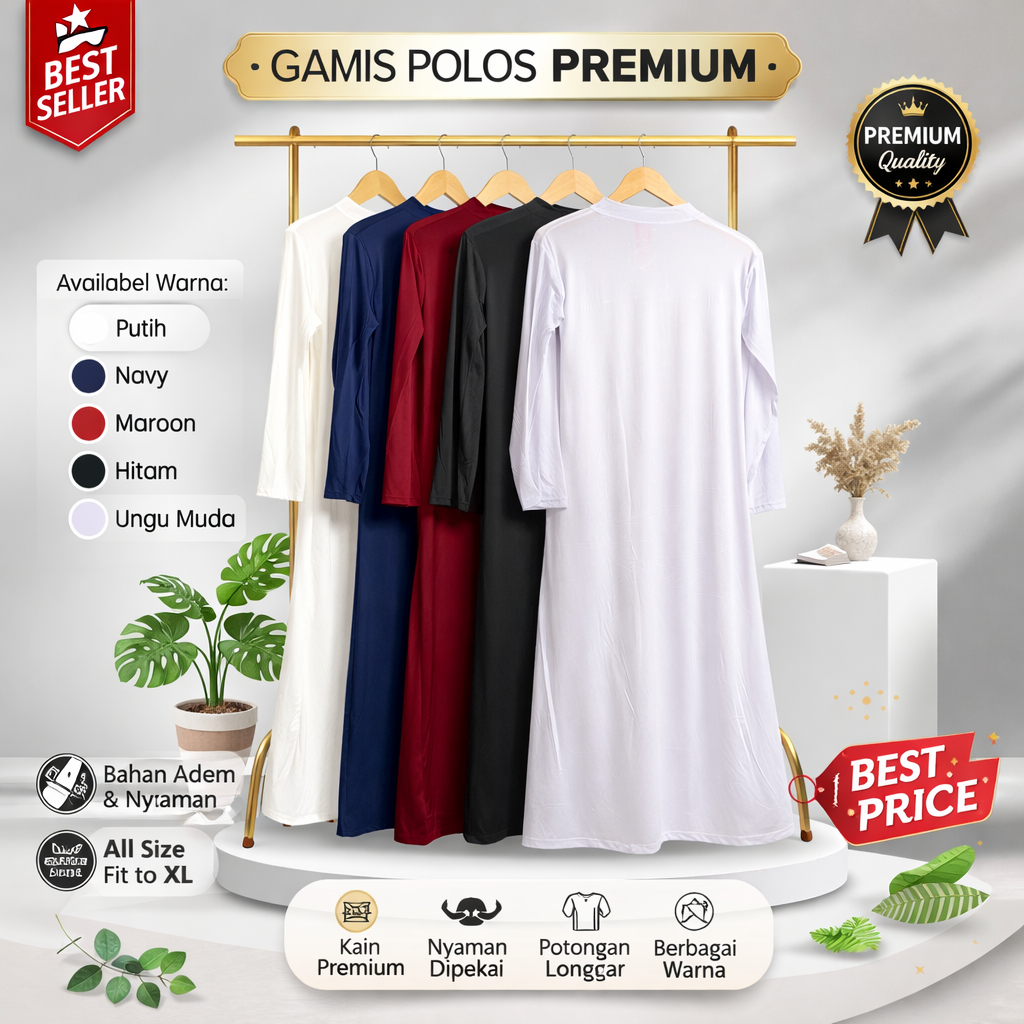 BAJU MANSET GAMIS POLOS INNER SPANDEK JERSEY PREMIUM MANSET LENGAN PANJANG MANSET LENGAN BUNTUNG