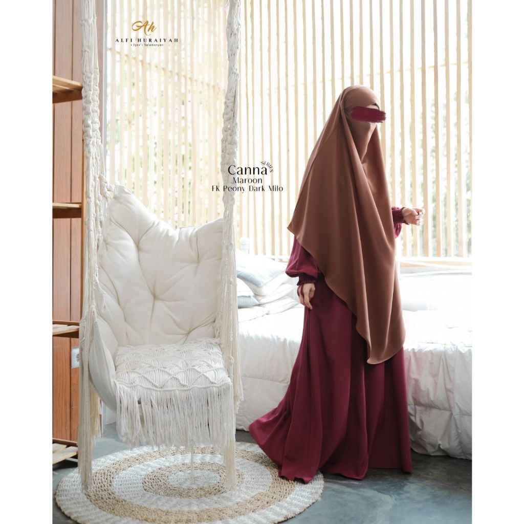 [BISA COD] ABAYA CANNA BY ALFI HURAIYAH