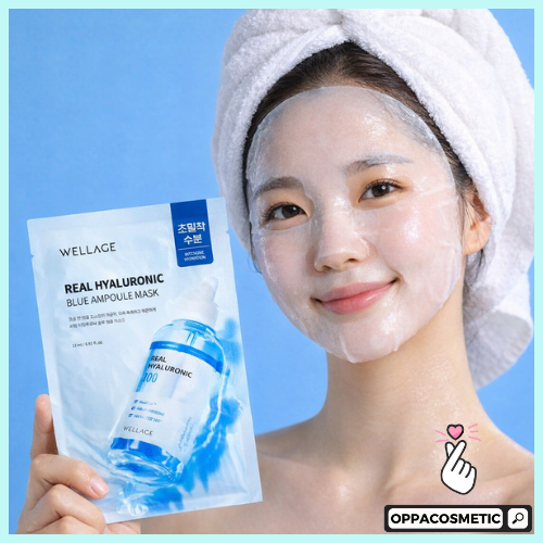 WELLAGE Real Hyaluronic Blue Ampoule Mask 27ml