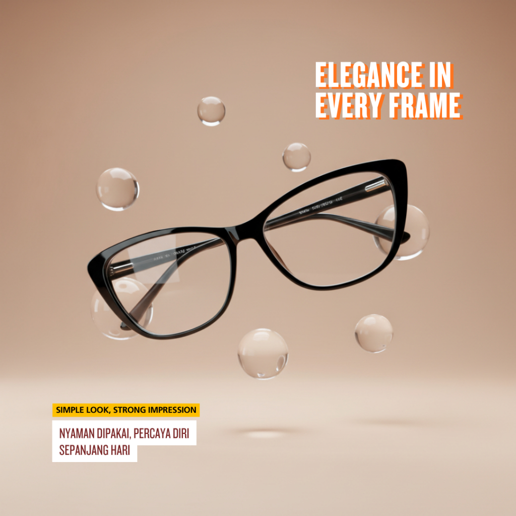 Oriana Eyewear Frame Kacamata Minus / Frame Kacamata Optik Cat Eye - 7003