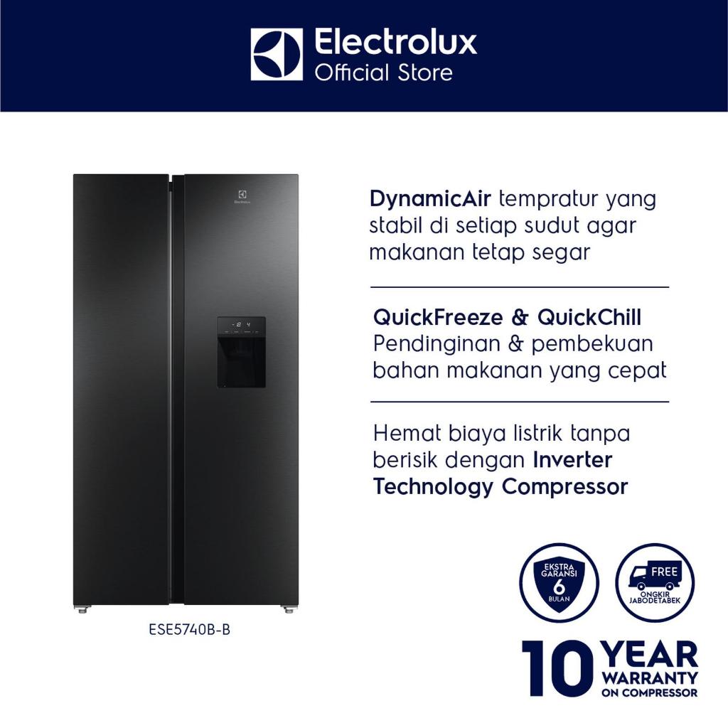 Electrolux Kulkas Side by Side 571 Liter 700 Series ESE5740BB