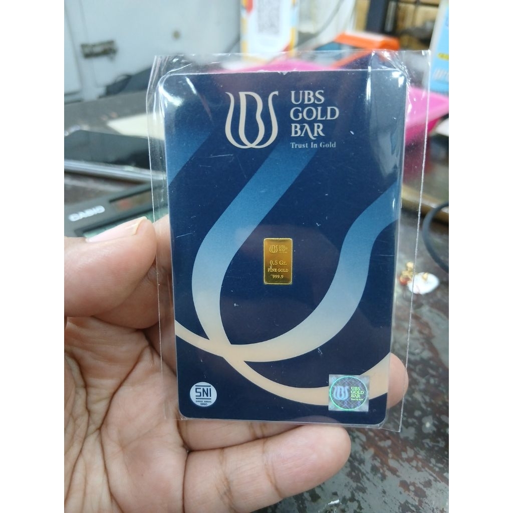 Logam mulia UBS gold baru berat 0,5gram