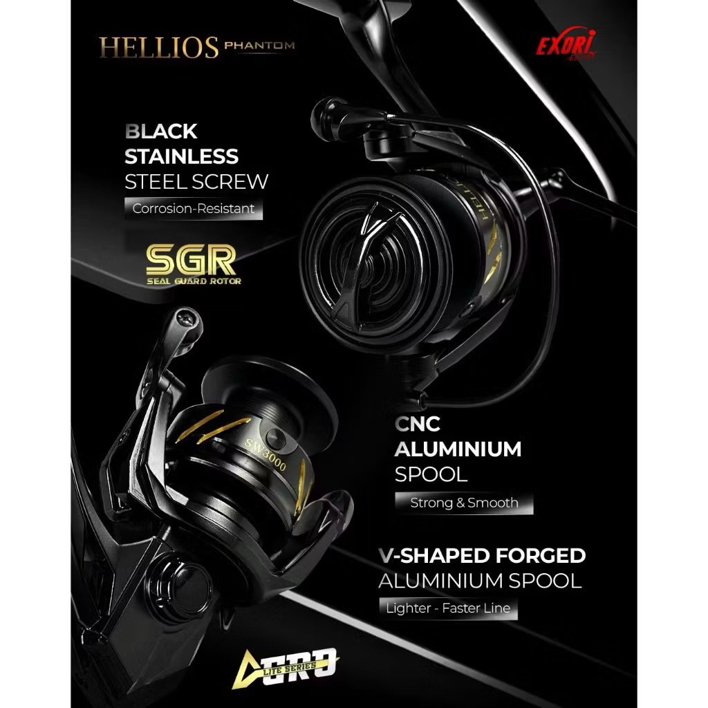 Reel pancing spining Exory HELLIOS PHANTOM 3000SW