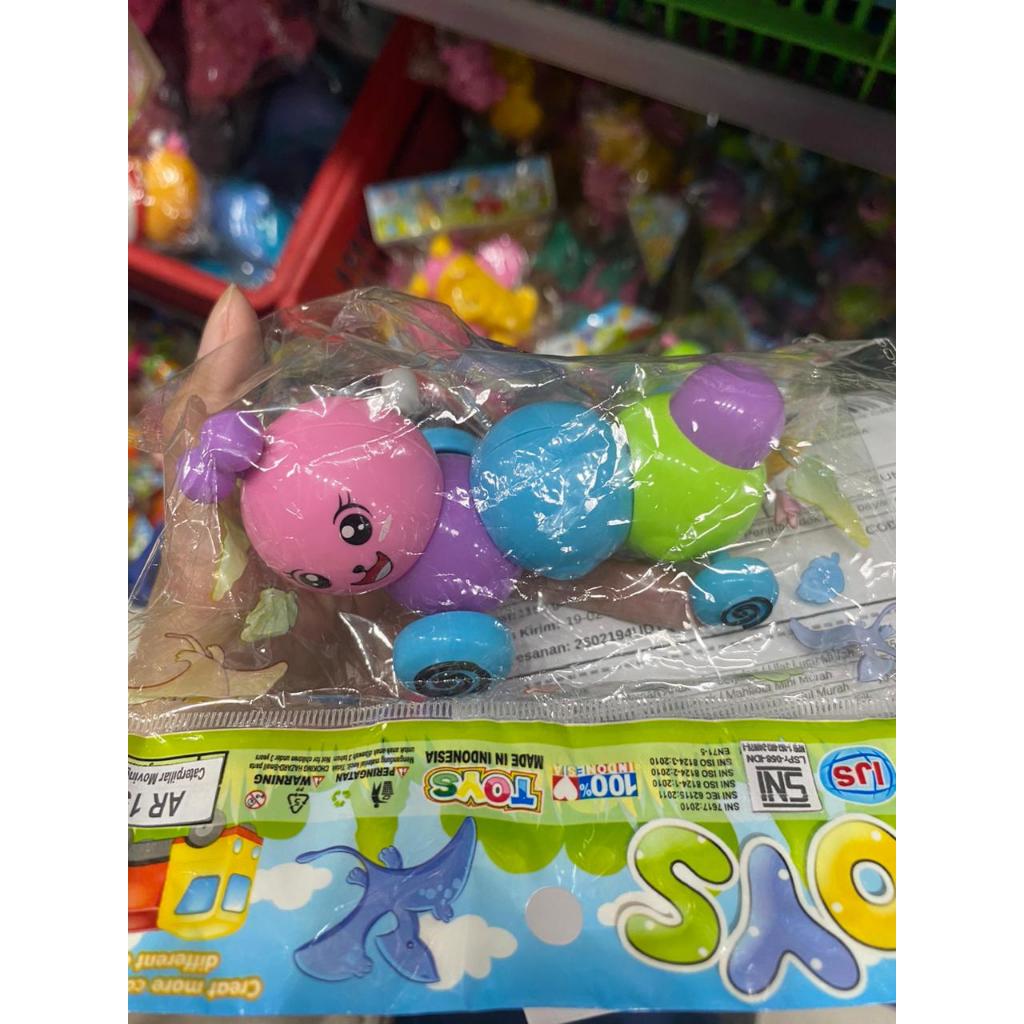 Mainan Anak Ulat berjalan / Ulat Lucu Murah / Mainan Ulat Bergerak