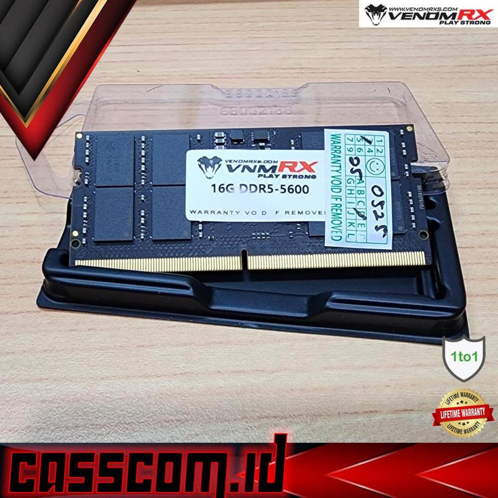 VenomRX RAM Sodimm DDR5 16GB 5600Mhz - Memory Laptop PC44800
