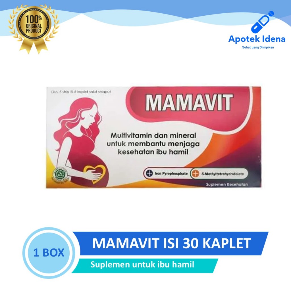 MAMAVIT BOX ISI 30 Tablet Vitamin Ibu Hamil