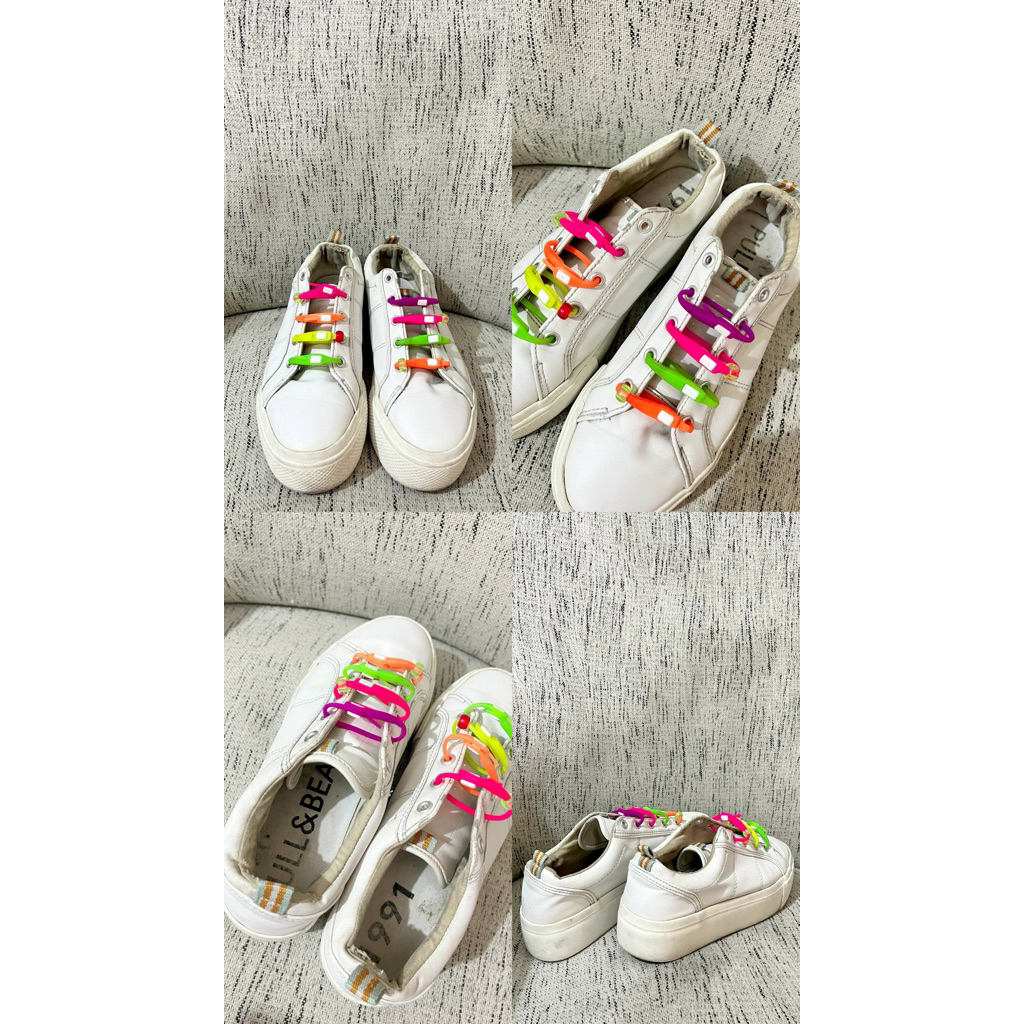 ORI PULL & BEAR Sepatu kets putih wanita