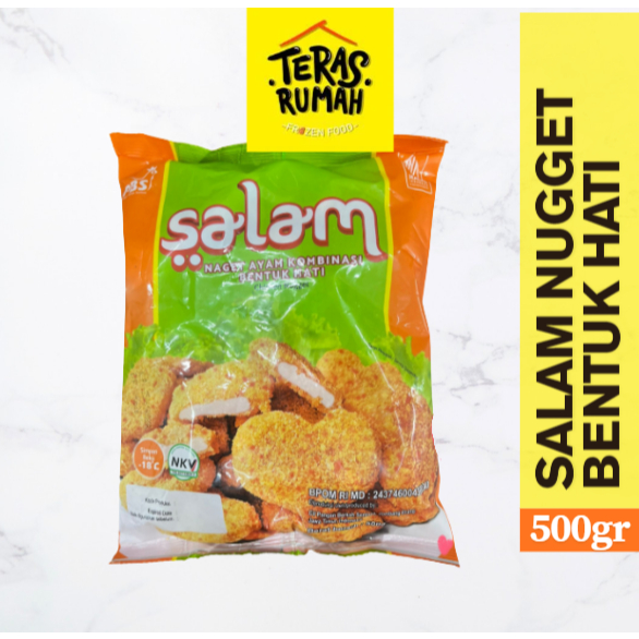 SALAM - CHICKEN NUGGET NAGET AYAM BENTUK HATI/LOVE 500GR