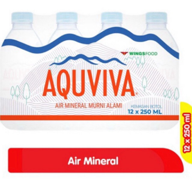 Aquviva Air Mineral Botol 250Ml (ISI 12 BOTOL)