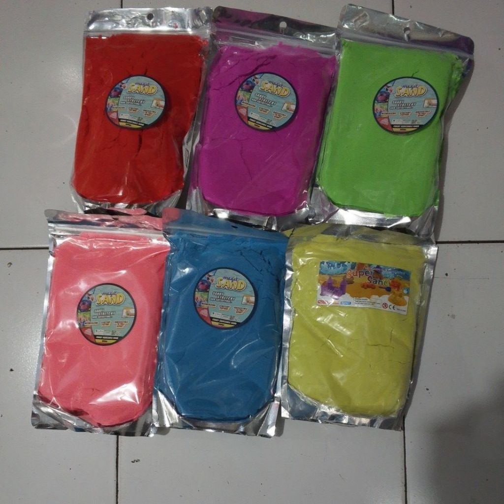 Magic Sand 1000g Mainan Pasir warna 1kg