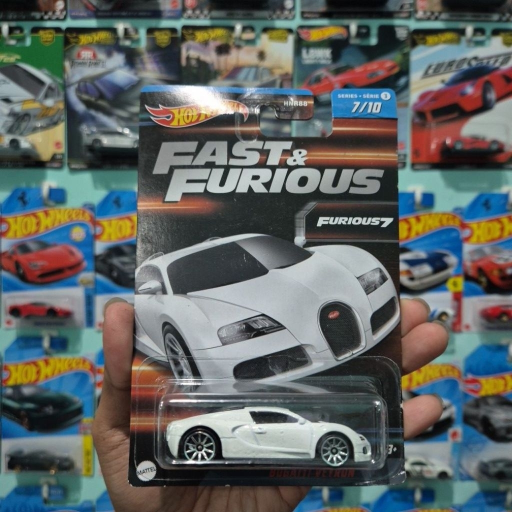 HOT WHEELS FAST AND FURIOUS 7 BUGATTI VEYRON PUTIH