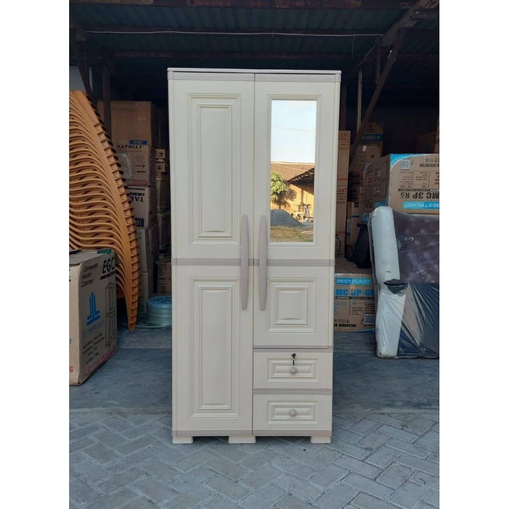 Lemari olymplast 2pintu modern