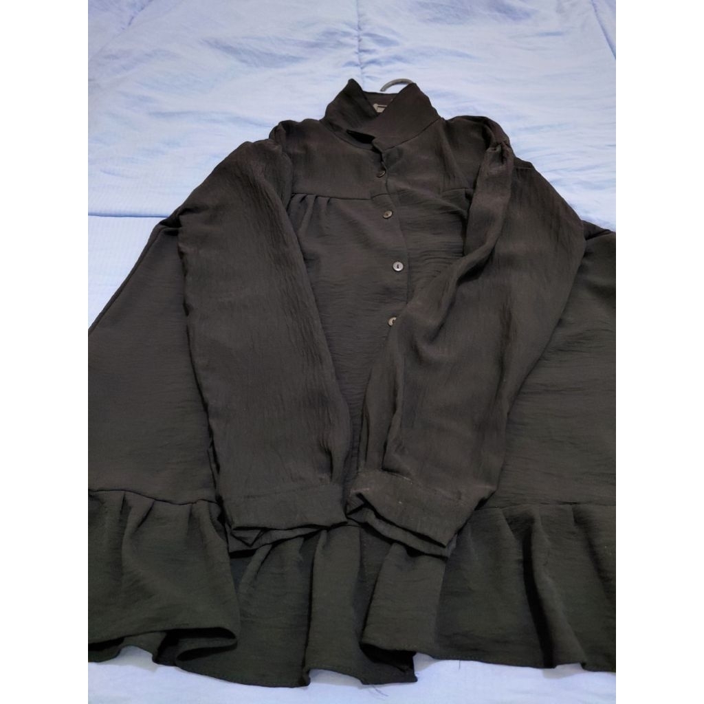 PRELOVED BAJU MODEL TUNIK WARNA HITAM