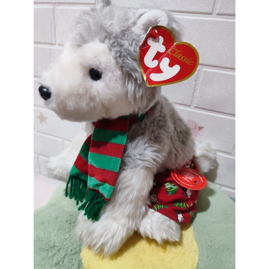 Boneka Husky natal brand TY