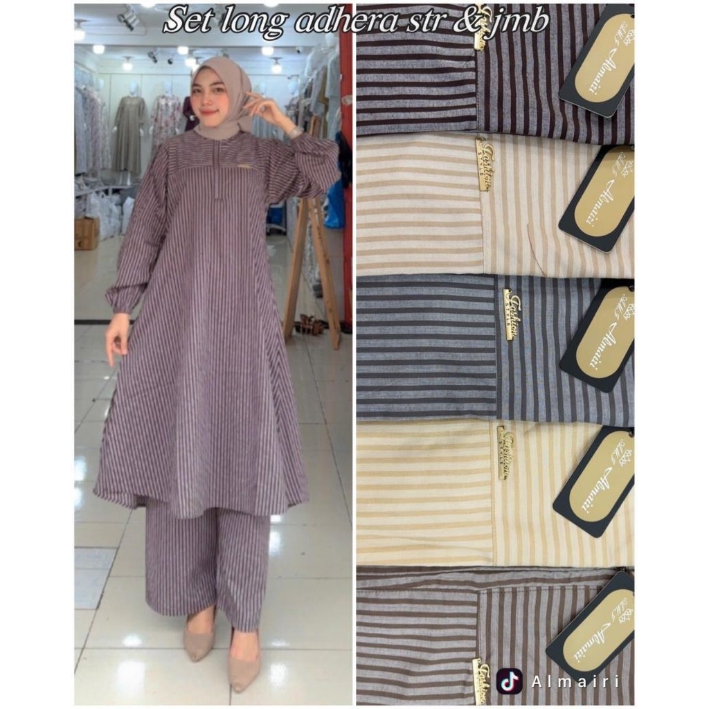 Set Long tunik.bahan,kantilun twil import,kodoray