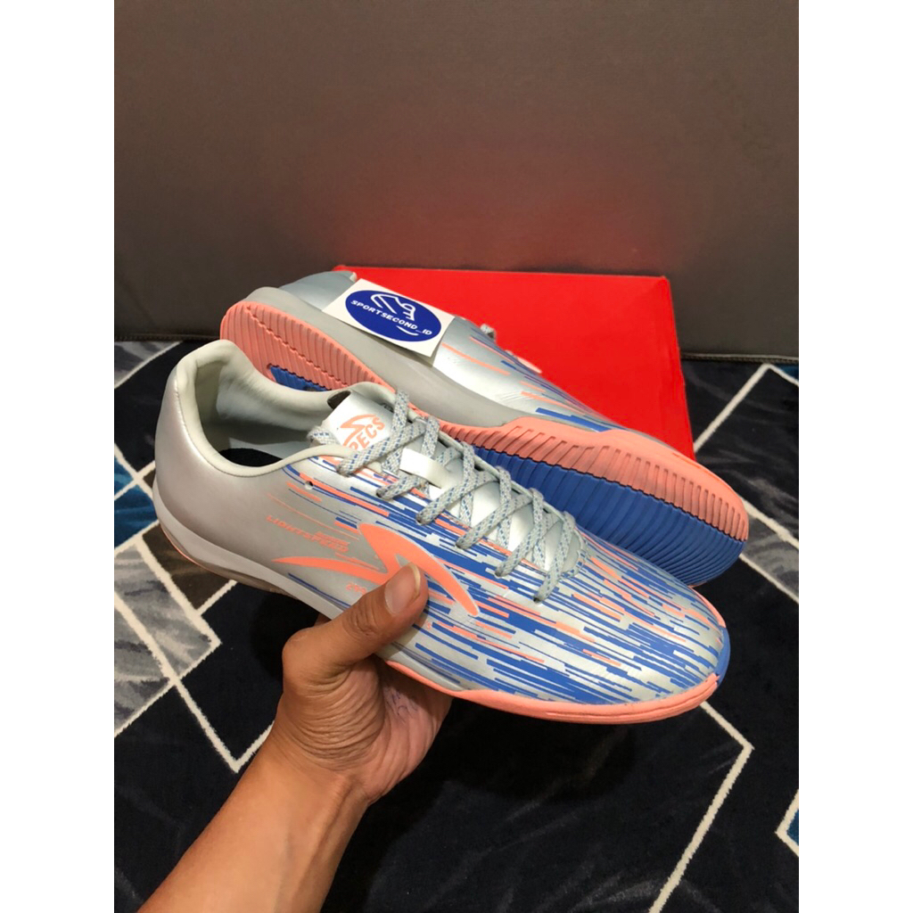 SEPATU FUTSAL LS REBORN GLACIER GRAY SIZE 41 SECOND