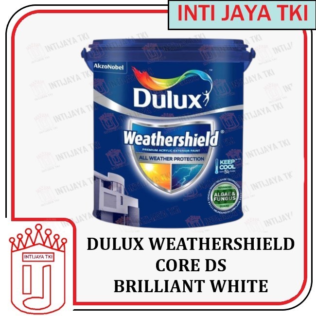 DULUX WEATHERSHIELD 1 PAIL BRILLIANT WHITE 20LTR