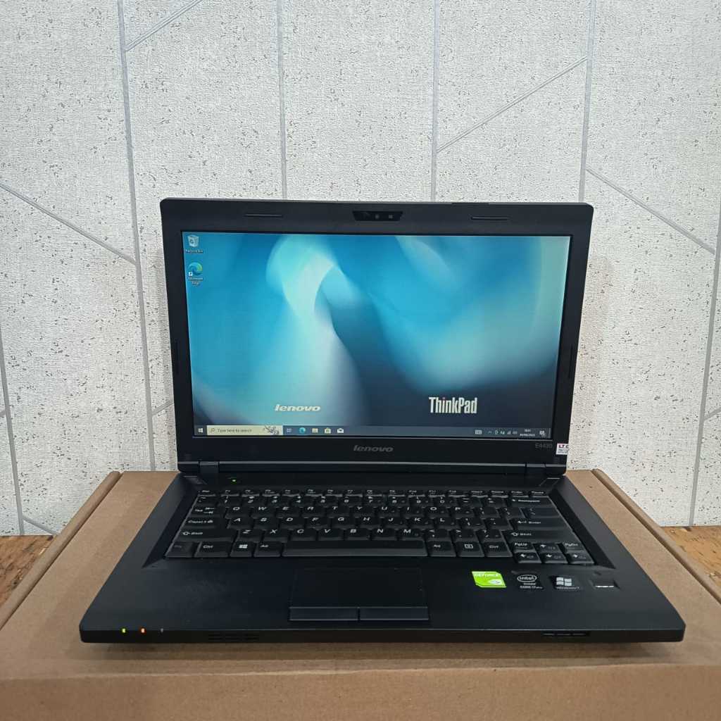 Laptop Lenovo Thinkpad E4430, #DualVga, Gaming, Editing, Ngebut, Lengkap, Black