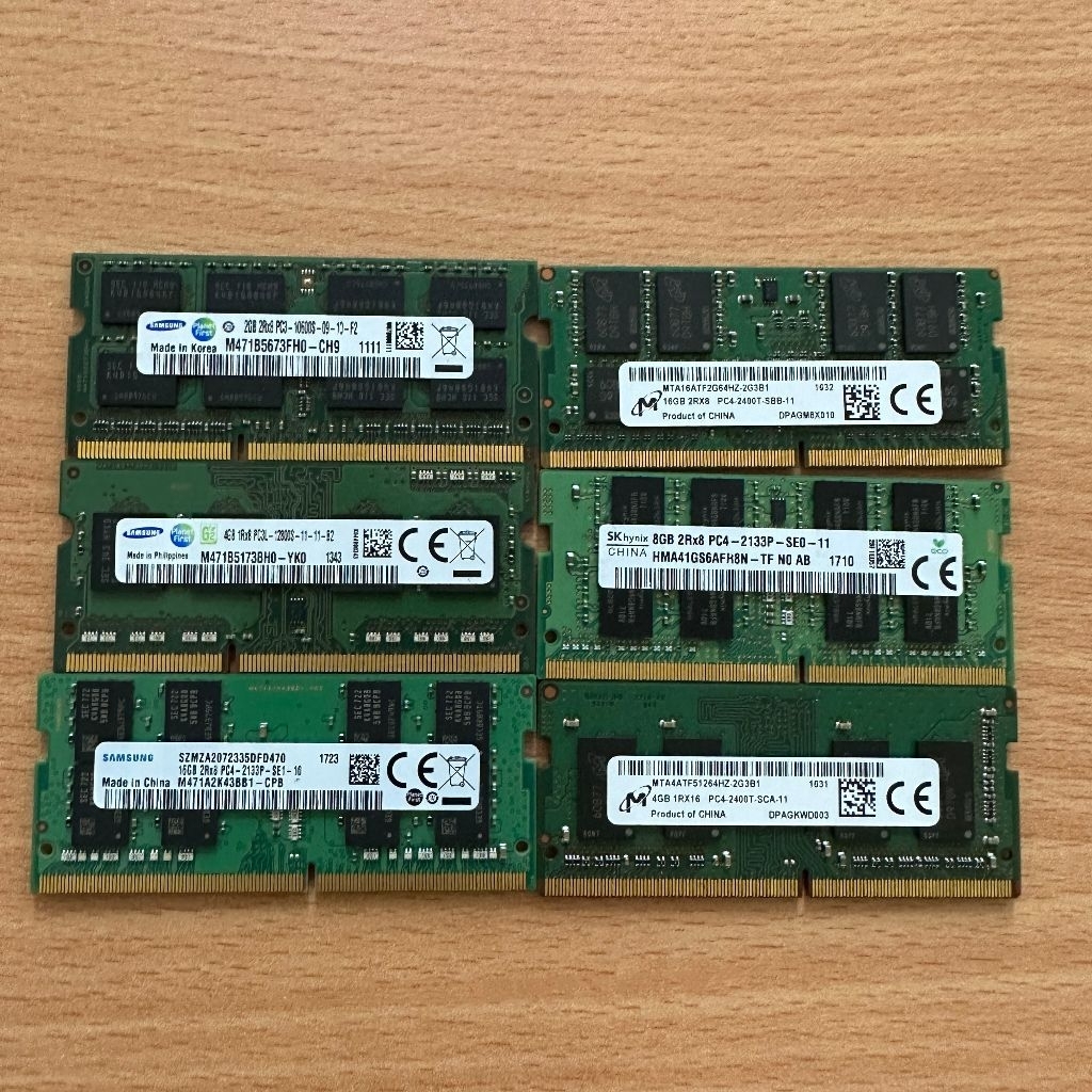 RAM Laptop/SODIMM DDR 3 PC3L 12800 2GB/4GB Bekas/Second
