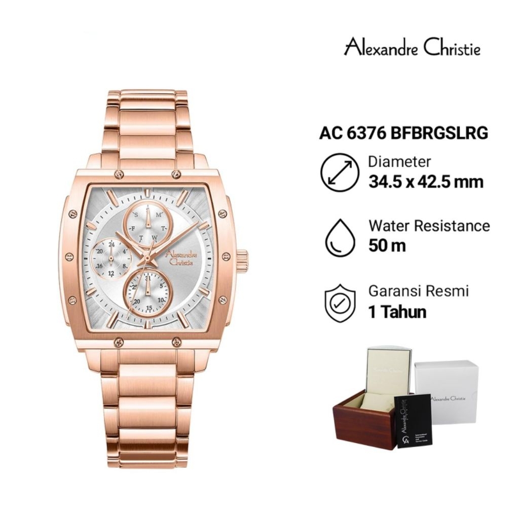 ALEXANDRE CHRISTIE AC6376 AC 6376 JAM TANGAN PRIA WANITA ORIGINAL