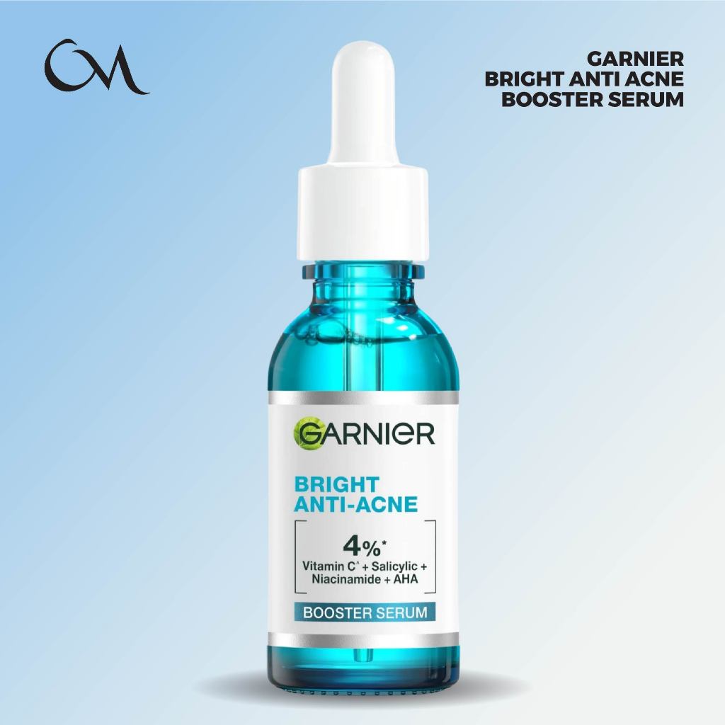 Garnier Serum Bright Complete Anti Acne Booster 30x Vitamin C + Salicylic Acid – Serum Jerawat