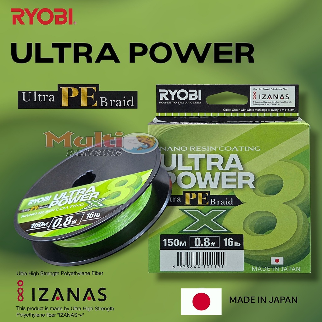 SENAR Ryobi Ultra Power PE Braid 150M Made In Japan