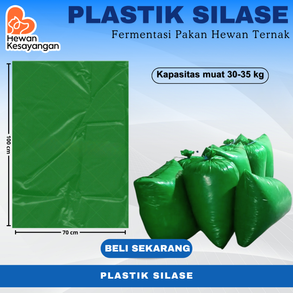 Plastik Silase Fermentasi Pakan Ternak - Sangat Tebal (70 Mikron)