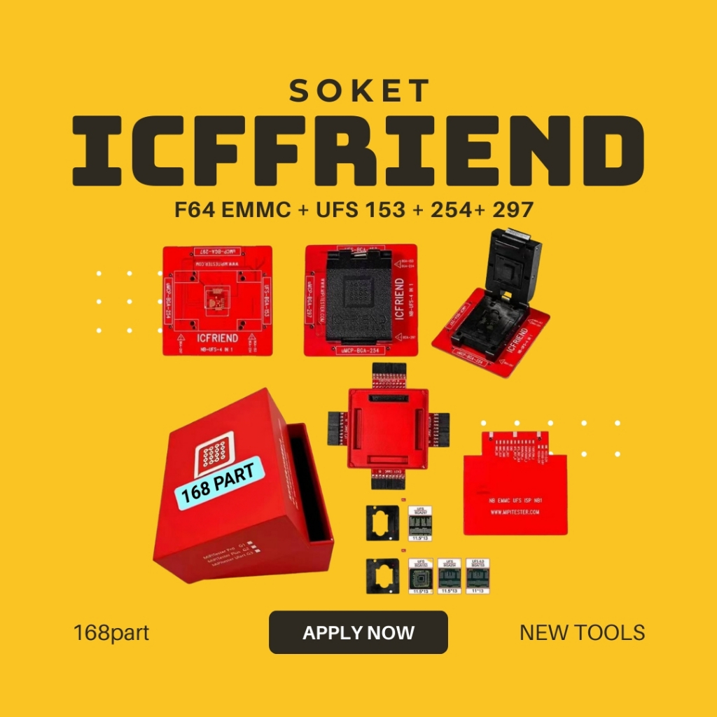 SOKET NB-HS BGA 4 IN 1 (ufs bga 153; ufs bga 297; ufs-emmc bga 254)