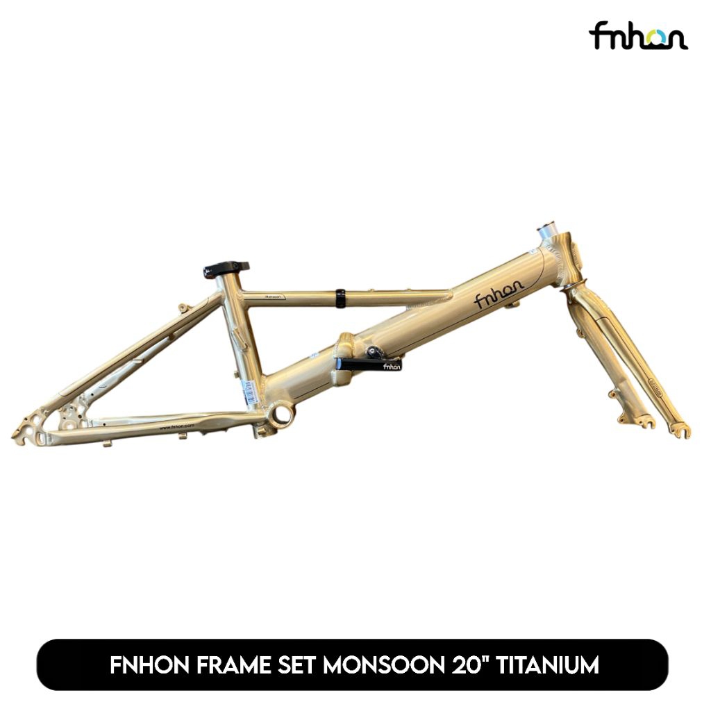 Fnhon Frame Set Monsoon 20"Discbrake Titanium Aluminum