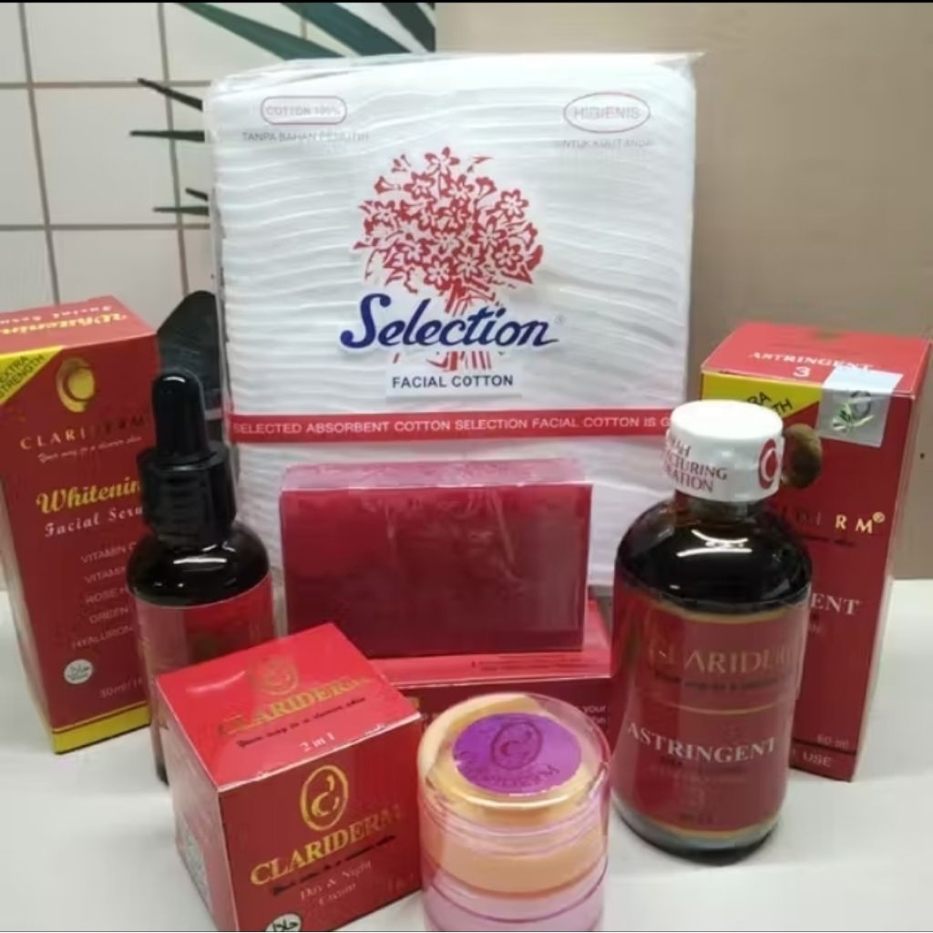 PAKET CREAM CLARIDERM 6IN1 KOMPLIT ori
