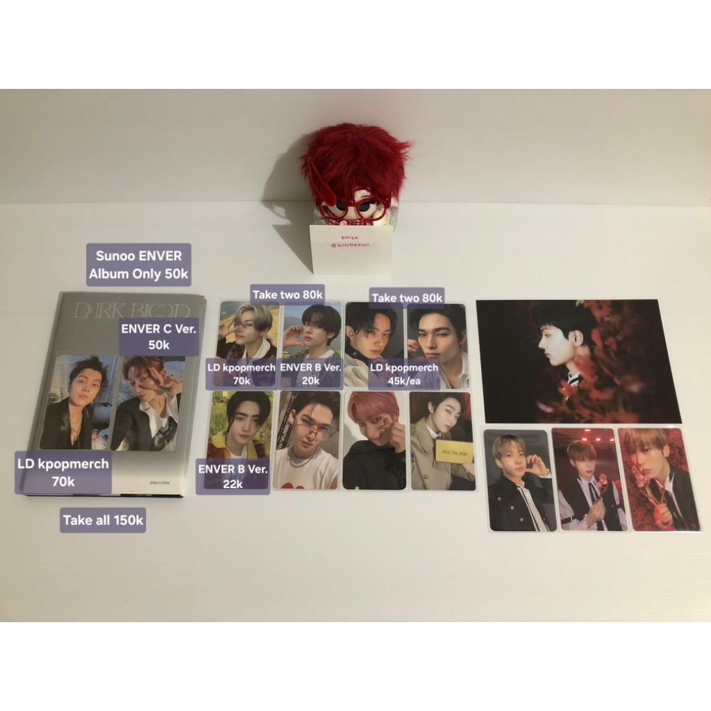 [ READY STOCK | BACA DESKRIPSI ] AAB ENHYPEN UNSEALED ALBUM DARK BLOOD ENGENE VERSION SUNOO, DB JAY 