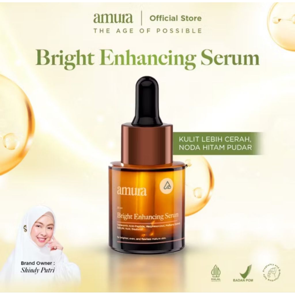 AMURA Bright Enchanching Serum 20ml || Amura Brightening Serum || Serum Anti Aging
