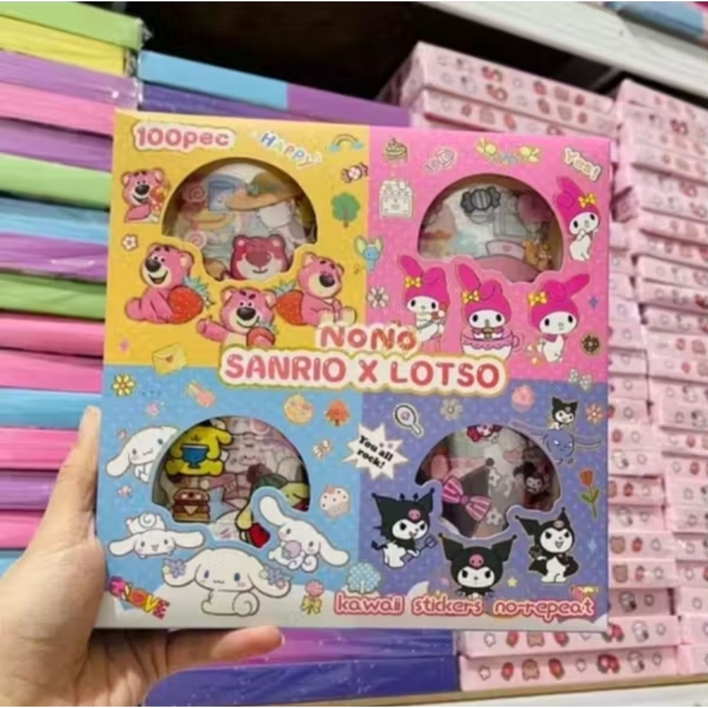 100PCS STIKER MOMO STIKER ANAK Waterproof Stiker Anak Viral Stiker Momo Isi 100PCS