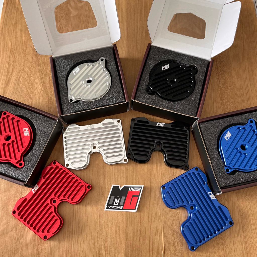 MG RACING COVER HEAD SET COVER TIMING MX KING NON BYPASS ANODIZE COLOUR