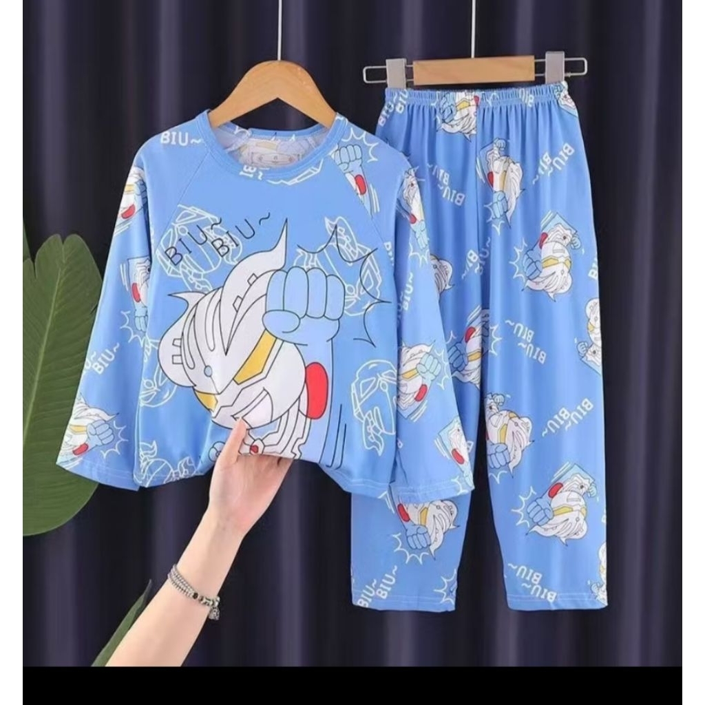 Piyama ultraman anak baju tidur ultraman anak piyama anak karakter ultraman