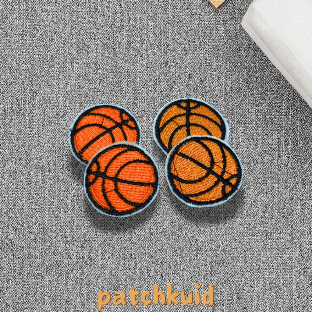 Patch Bordir Tempel Bola Basket Patch Bordir Tempel Bola