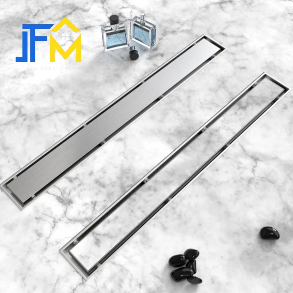 Smart Floor Drain 80 CM Stainless SUS 304 / Floor Drain Model Panjang LUBANG SAMPING