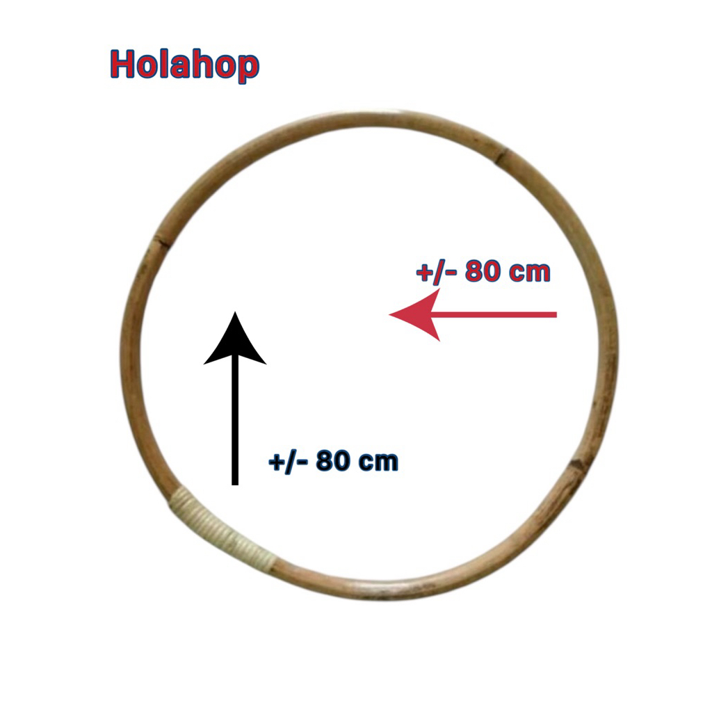 Holahop rotan diameter 70 dan 80 cm