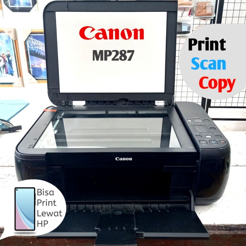 printer PRINT SCAN COPY CANON MP287 MP258 MP237 E410 MG2570s HP ink tank 315  plus tabung infus NORM
