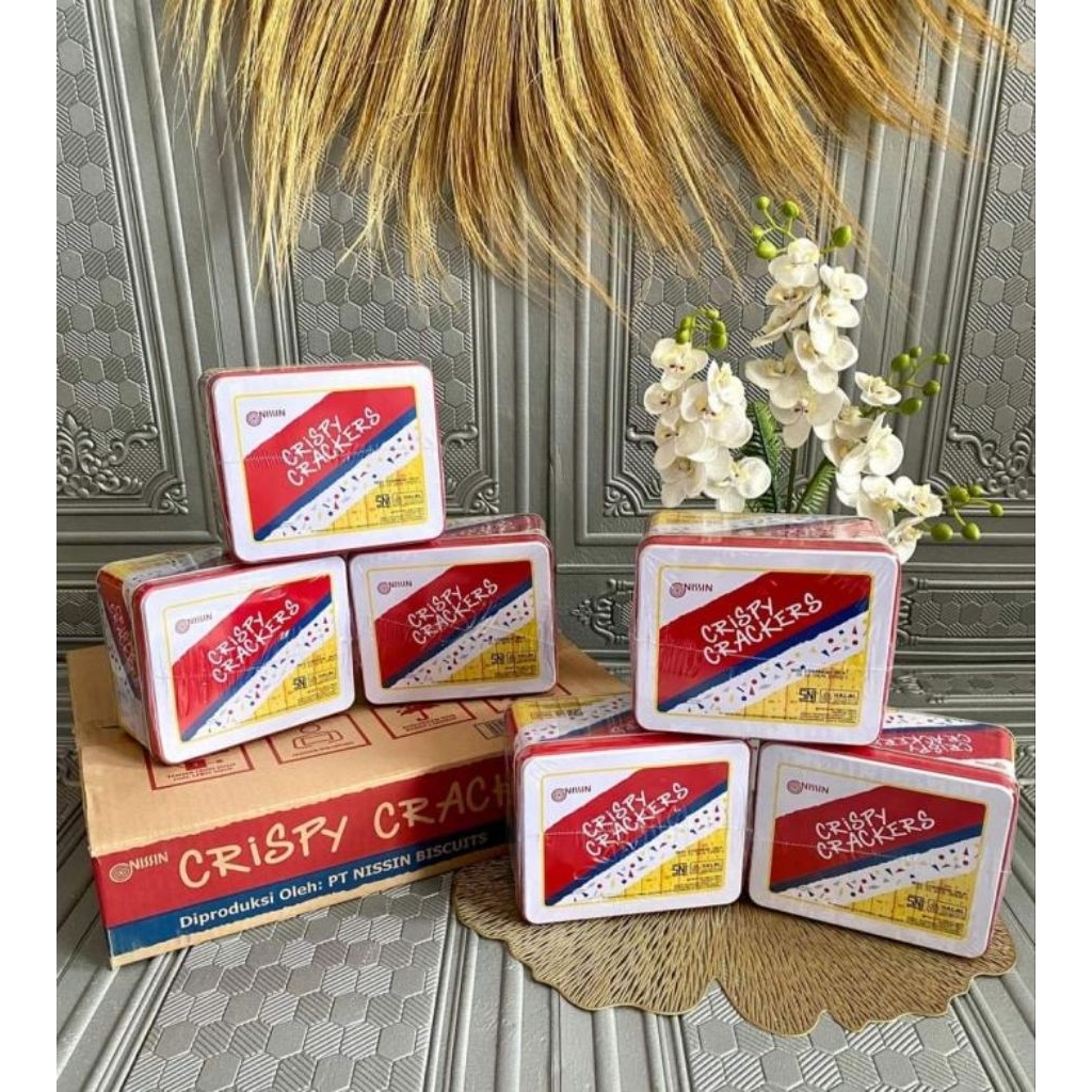 Saelaris_ Nissin Crispy Crackers Kaleng 750G Keju Asli