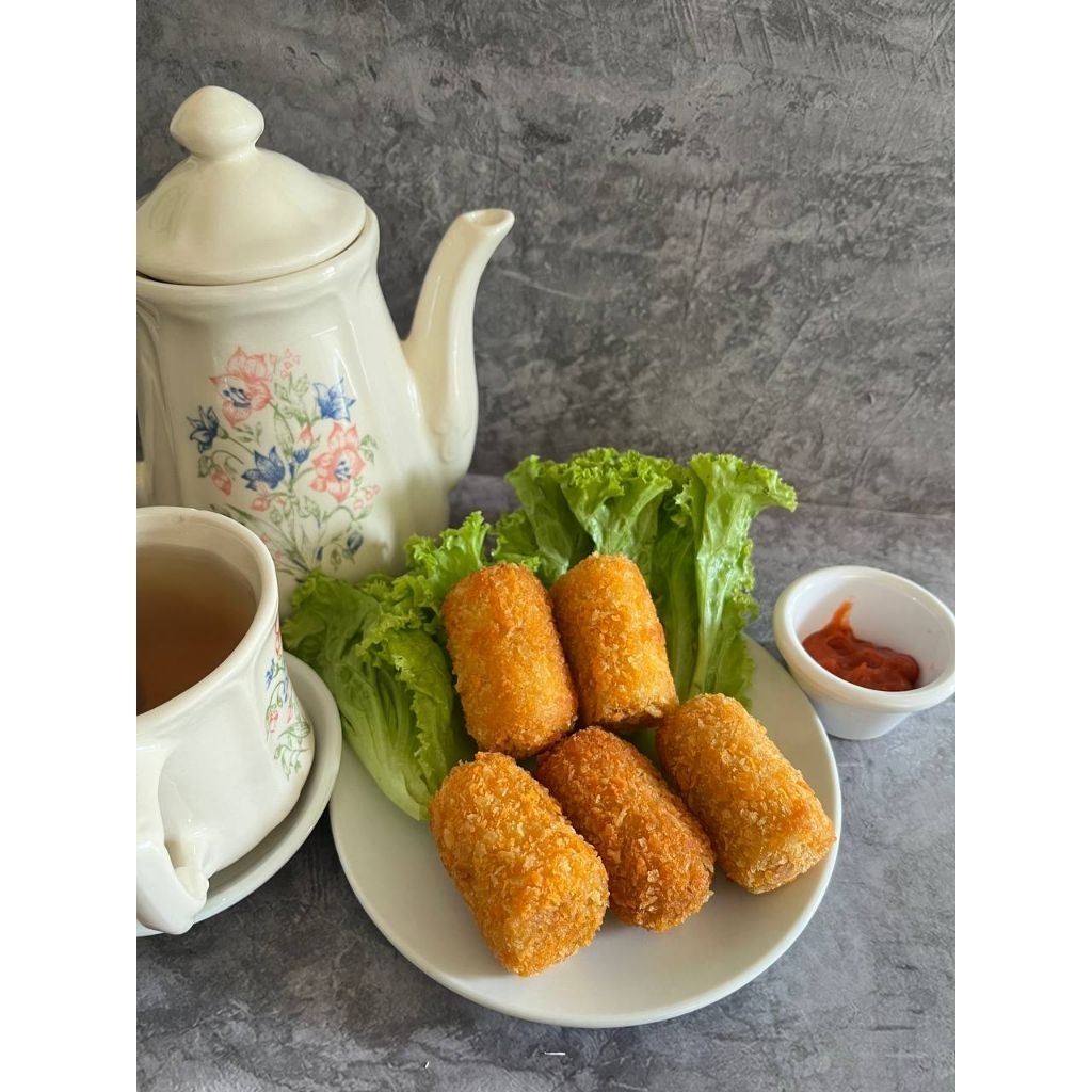 GORENGAN FROZEN ISI 5 Roti Sosis Isi Bolognes Enak Renyah